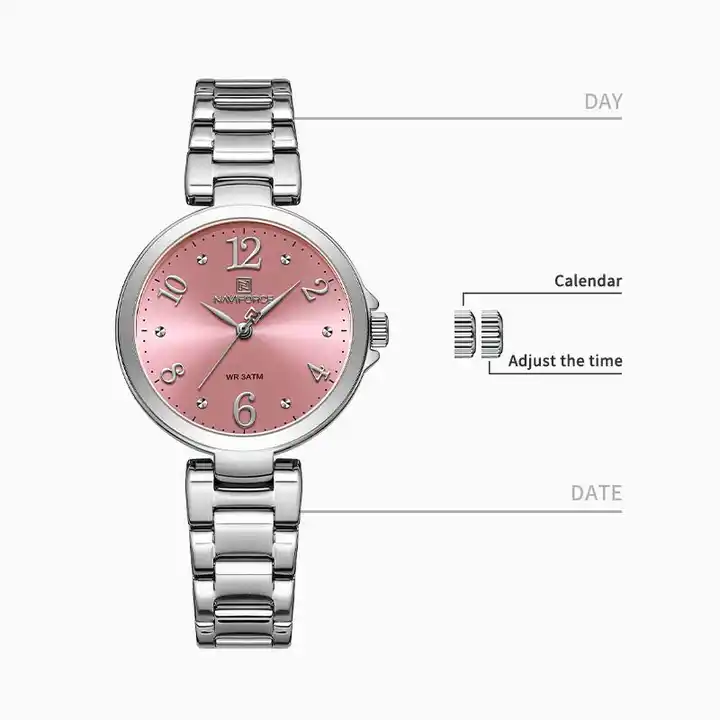 ساعت مچی عقربه‌ای زنانه نیوی فورس مدل NF5031SR