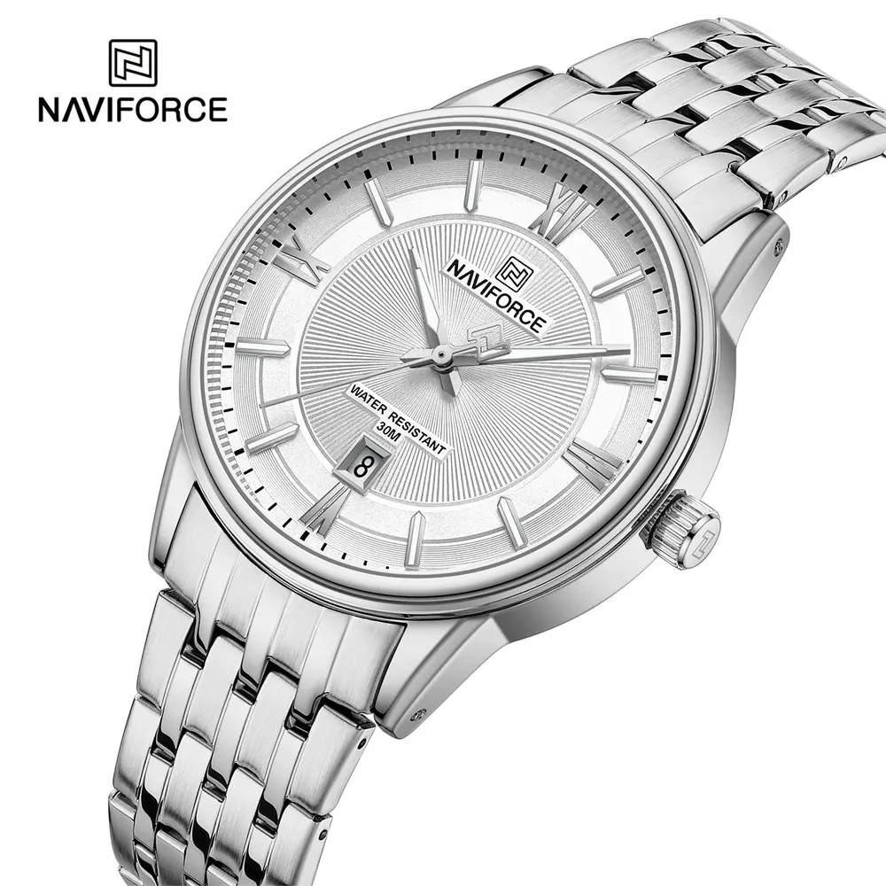 ست ساعت مچی عقربه ای زنانه و مردانه نیوی فورس مدل NF8040SSW