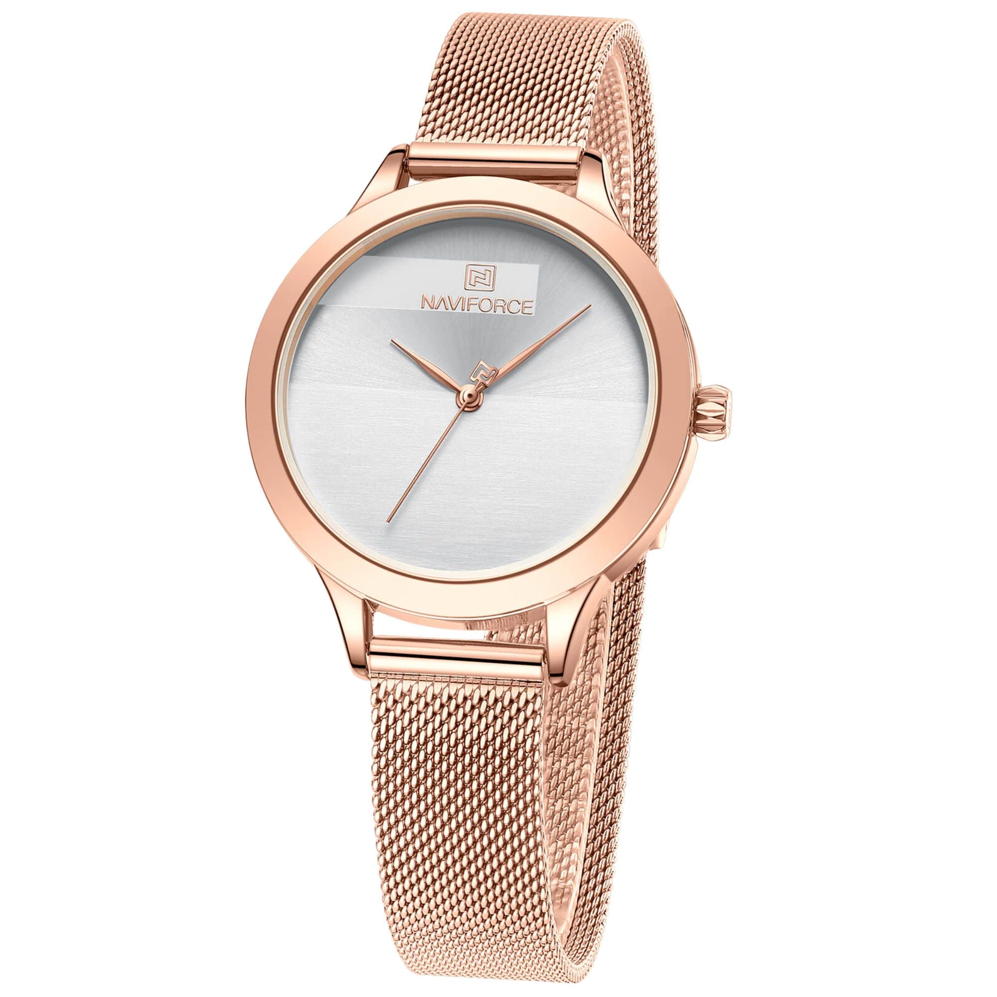 ساعت مچی عقربه‌ای زنانه نیوی فورس مدل NF5027RGW