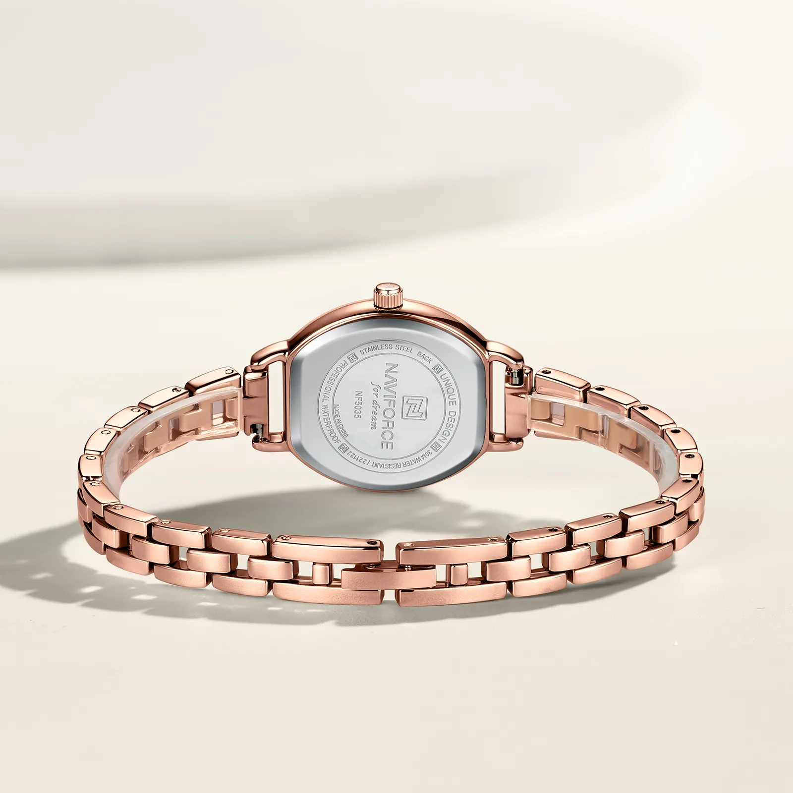 ساعت مچی عقربه‌ای زنانه نیوی فورس مدل NF5035RGBE