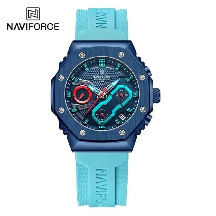 ست ساعت مچی عقربه ای زنانه و مردانه نیوی فورس مدل NF8035BEBE