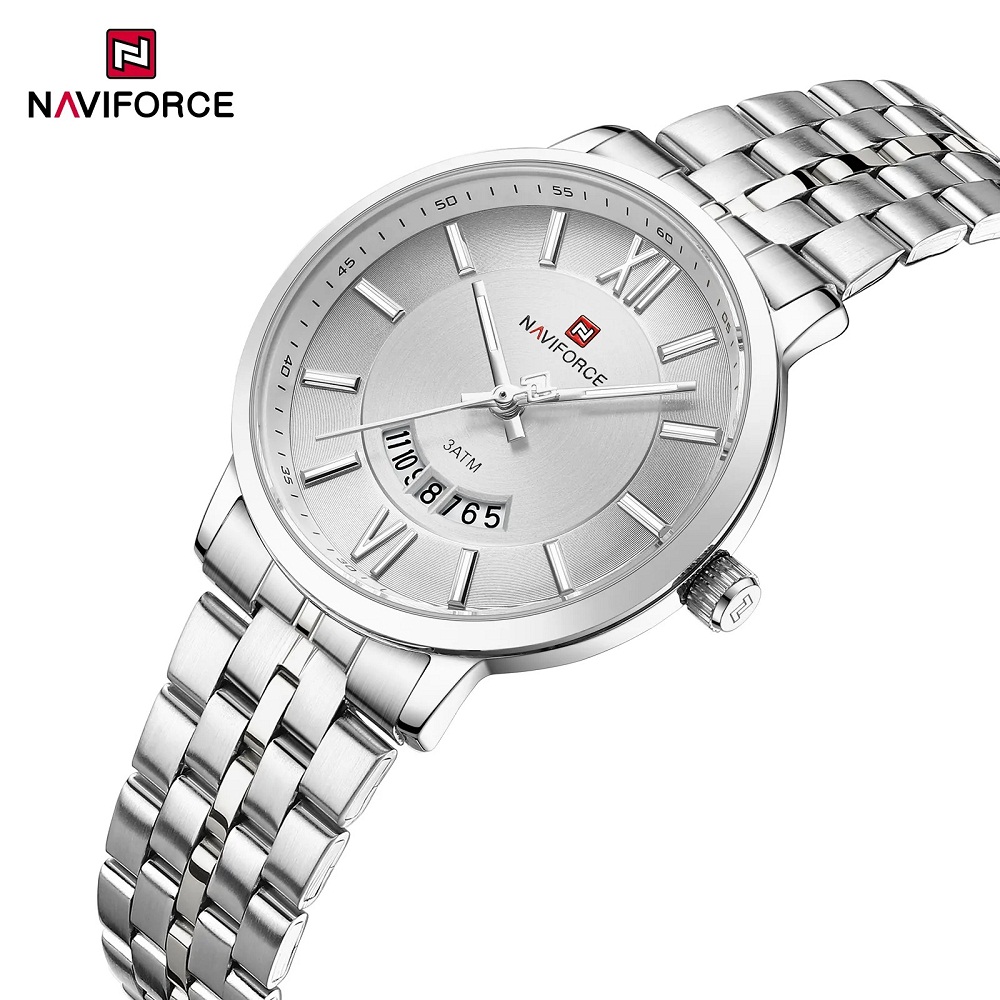 ست ساعت مچی عقربه ای زنانه و مردانه نیوی فورس مدل NF9238SWS