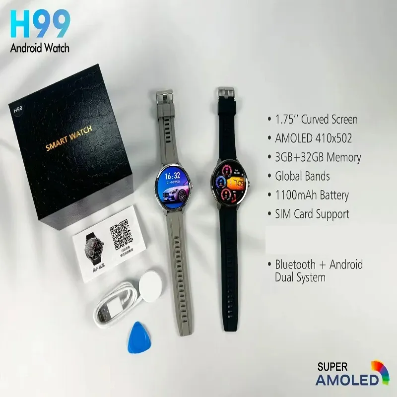 ساعت هوشمند سیمکارت خور مدل H99 Amoled