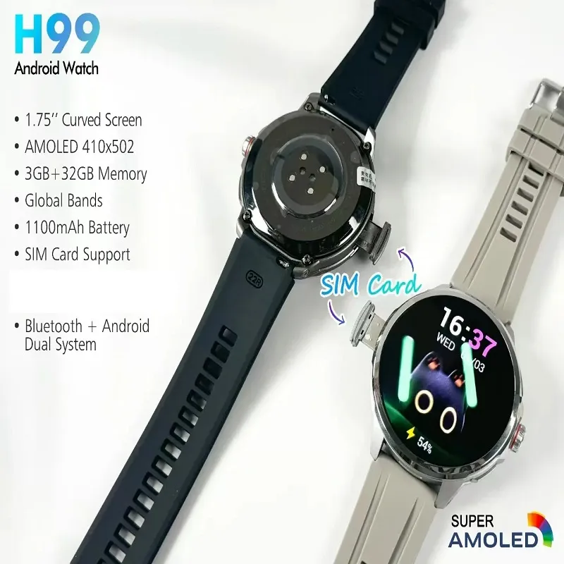 ساعت هوشمند سیمکارت خور مدل H99 Amoled
