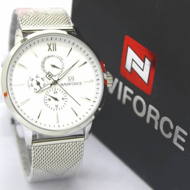 ساعت مچی عقربه‌ای مردانه نیوی فورس مدل NF3003M-NO-SE