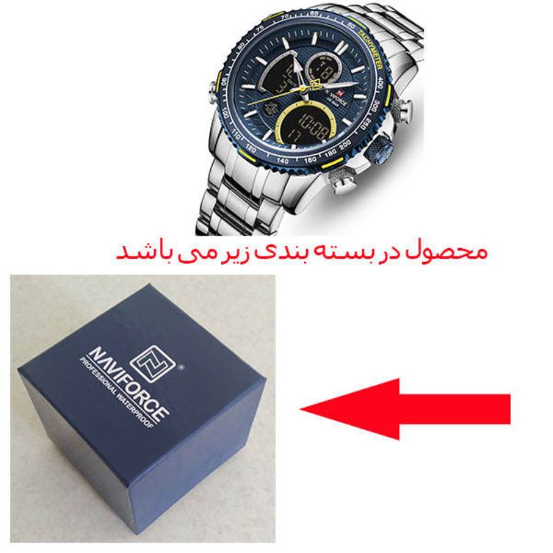 ساعت مچی عقربه‌ ای مردانه نیوی فورس مدل NF9182 SBE